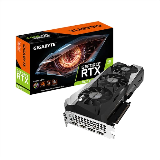 Card màn hình/ VGA Gigabyte GeForce RTX 3070 Ti GAMING OC 8G (GV-N307TGAMING OC-8GD)