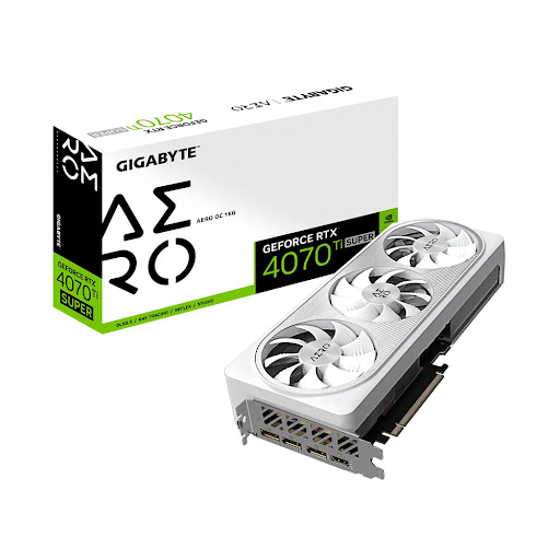 Card màn hình/ VGA Gigabyte GeForce RTX 4070 Ti SUPER AERO OC 16G (N407TSAERO OC-16GD)