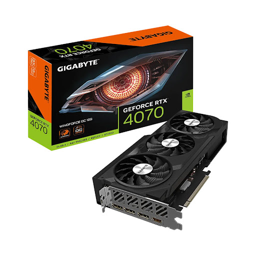 Card màn hình/ VGA Gigabyte GeForce RTX 4070 WINDFORCE OC 12G (GV-N4070WF3OC-12GD)
