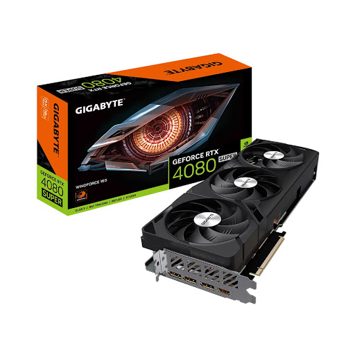 Card màn hình/ VGA Gigabyte GeForce RTX 4080 SUPER WINDFORCE 16G (GV-N408SWF3-16GD)