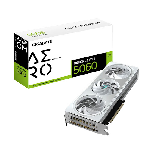 Card màn hình/ VGA Gigabyte GeForce RTX 5060 AERO OC 8G (GV-N5060AERO OC-8GD)