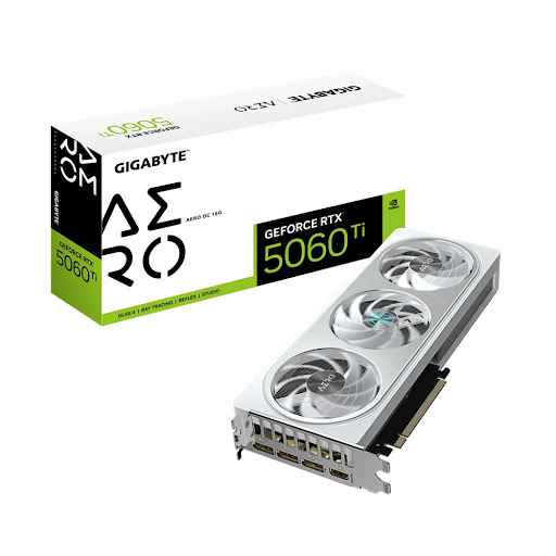 Card màn hình/ VGA Gigabyte GeForce RTX 5060 Ti AERO OC 16G (GV-N506TAERO OC-16GD)