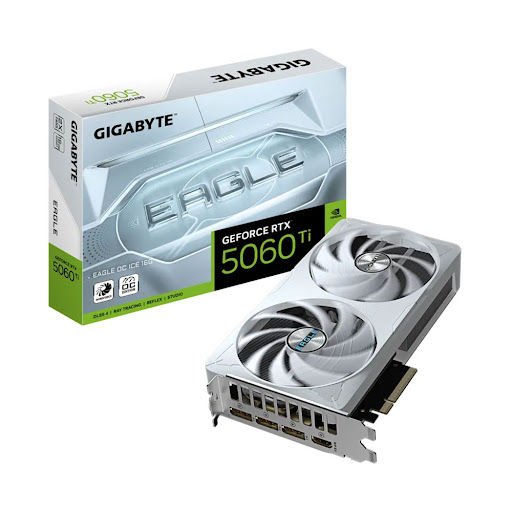 Card màn hình/ VGA Gigabyte GeForce RTX 5060 Ti EAGLE OC ICE 16G (GV-N506TEAGLEOC ICE-16GD)