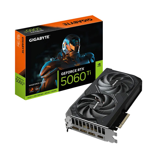 Card màn hình/ VGA Gigabyte GeForce RTX 5060 Ti WINDFORCE OC 16G (GV-N506TWF2OC-16GD)