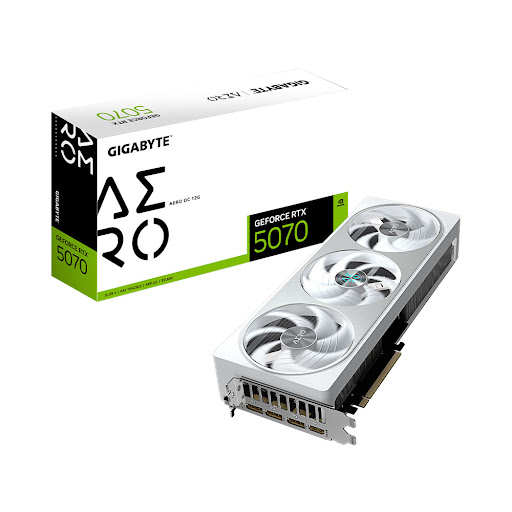 Card màn hình/ VGA Gigabyte GeForce RTX 5070 AERO OC 12G (GV-N5070AERO OC-12GD)
