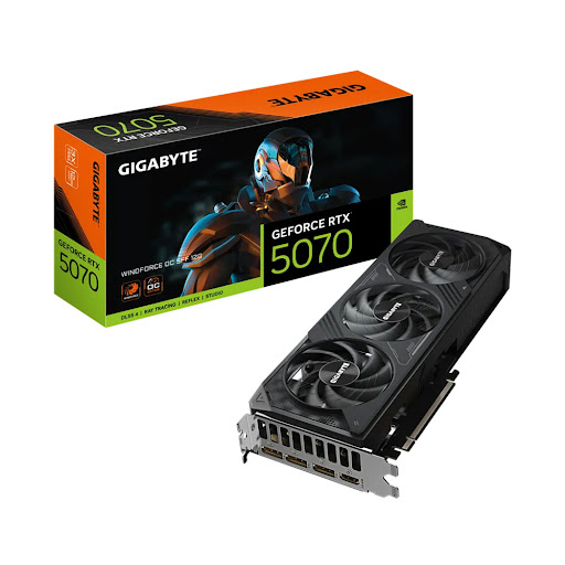 Card màn hình/ VGA Gigabyte GeForce RTX 5070 WINDFORCE OC SFF 12G (GV-N5070WF3OC-12GD)