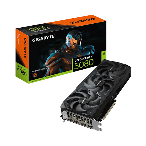 Card màn hình/ VGA Gigabyte GeForce RTX 5080 WINDFORCE SFF 16G (GV-N5080WF3-16GD)