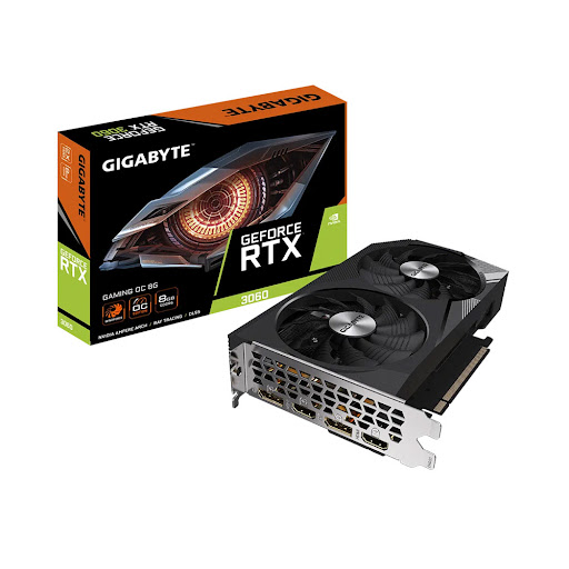 Card màn hình/ VGA Gigabyte GeForce RTX™ 3060 GAMING OC 8G (GV-N3060GAMING OC-8GD)