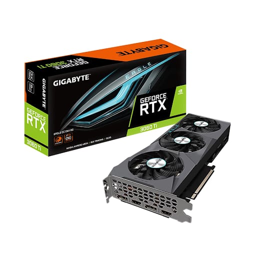 Card màn hình/ VGA Gigabyte GeForce RTX™ 3060 Ti EAGLE OC D6X 8G (N306TXEAGLE OC-8GD)