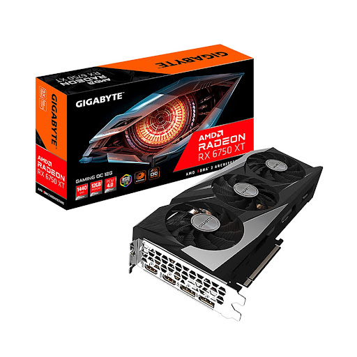 Card màn hình/ VGA Gigabyte Radeon RX 6750 XT Gaming OC 12G (GV-R675XTGAMING OC-12GD)