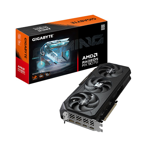 Card màn hình/ VGA Gigabyte Radeon RX 9070 GAMING OC 16G (GV-R9070GAMING OC-16GD)