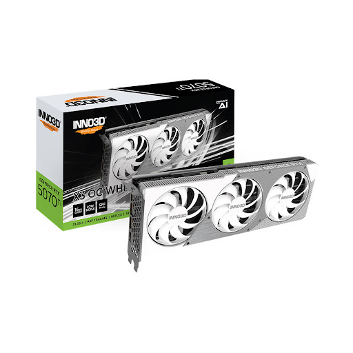 Card màn hình/ VGA INNO3D GEFORCE RTX 5070 Ti X3 OC WHITE 16GB (N507T3-16D7X-176068W)