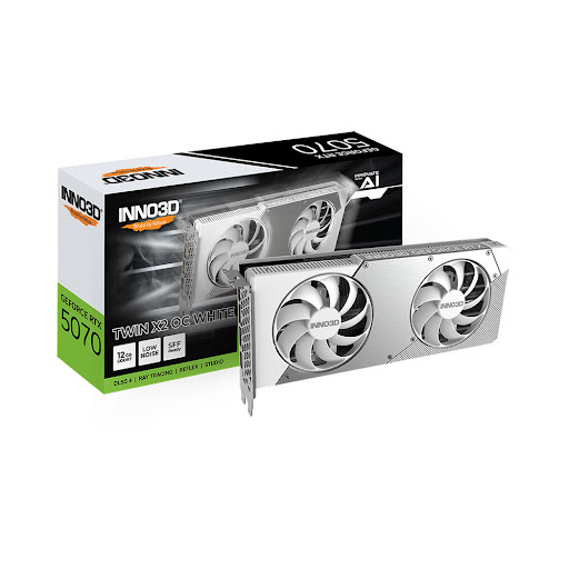 Card màn hình/ VGA INNO3D GEFORCE RTX 5070 TWIN X2 OC WHITE 12GB (N50702-12D7X-195064W)