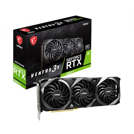 Card màn hình/ VGA MSI GeForce RTX 3060 Ti VENTUS 3X OC 8GB GDDR6