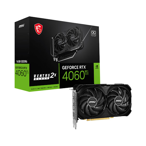 Card Màn Hình/ VGA MSI GeForce RTX 4060 Ti VENTUS 2X BLACK 16G OC