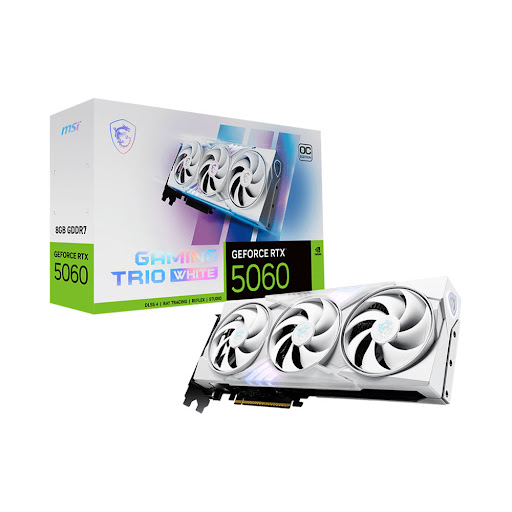 Card màn hình/ VGA MSI GeForce RTX 5060 8G GAMING TRIO OC WHITE