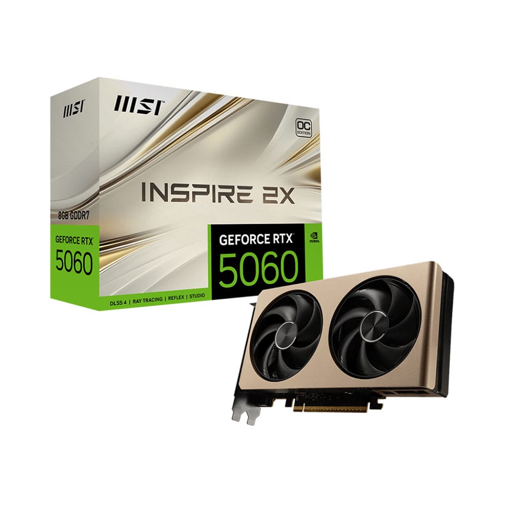 Card màn hình/ VGA MSI GeForce RTX 5060 8G INSPIRE 2X OC