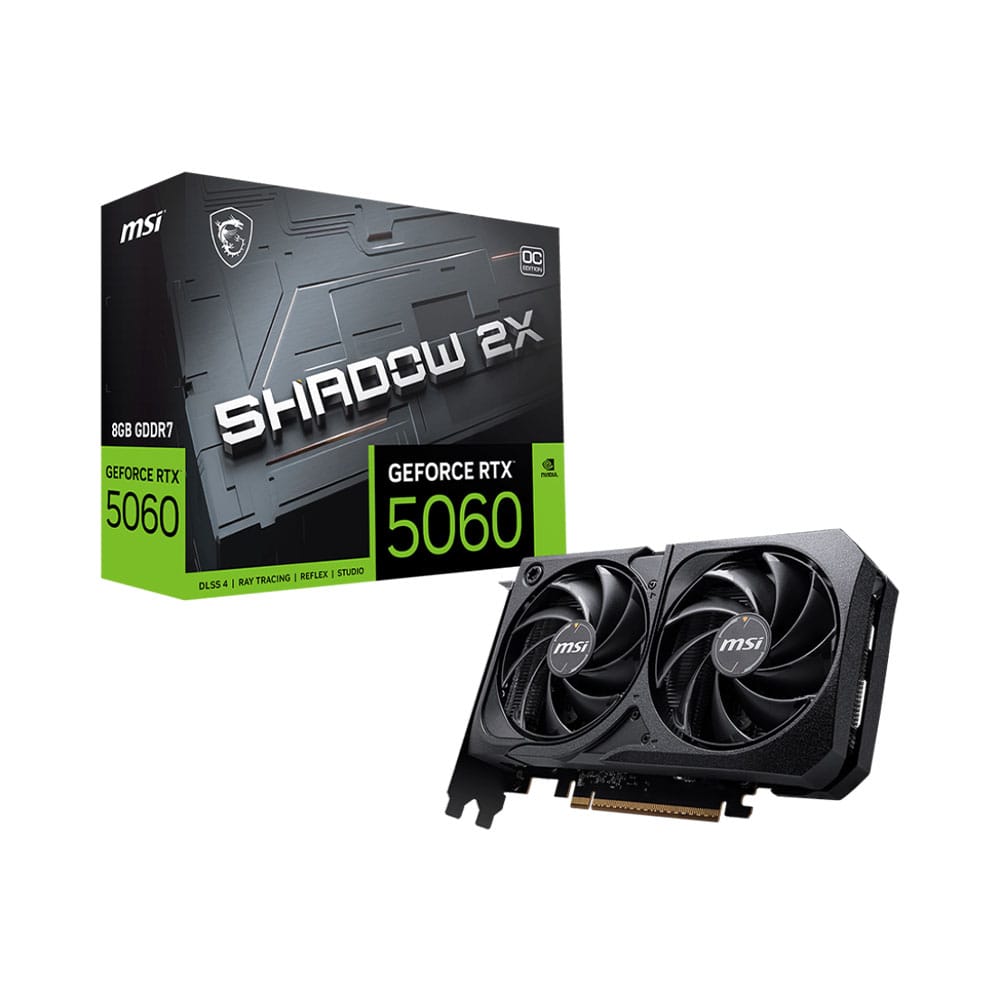 Card màn hình/ VGA MSI GeForce RTX 5060 8G SHADOW 2X OC