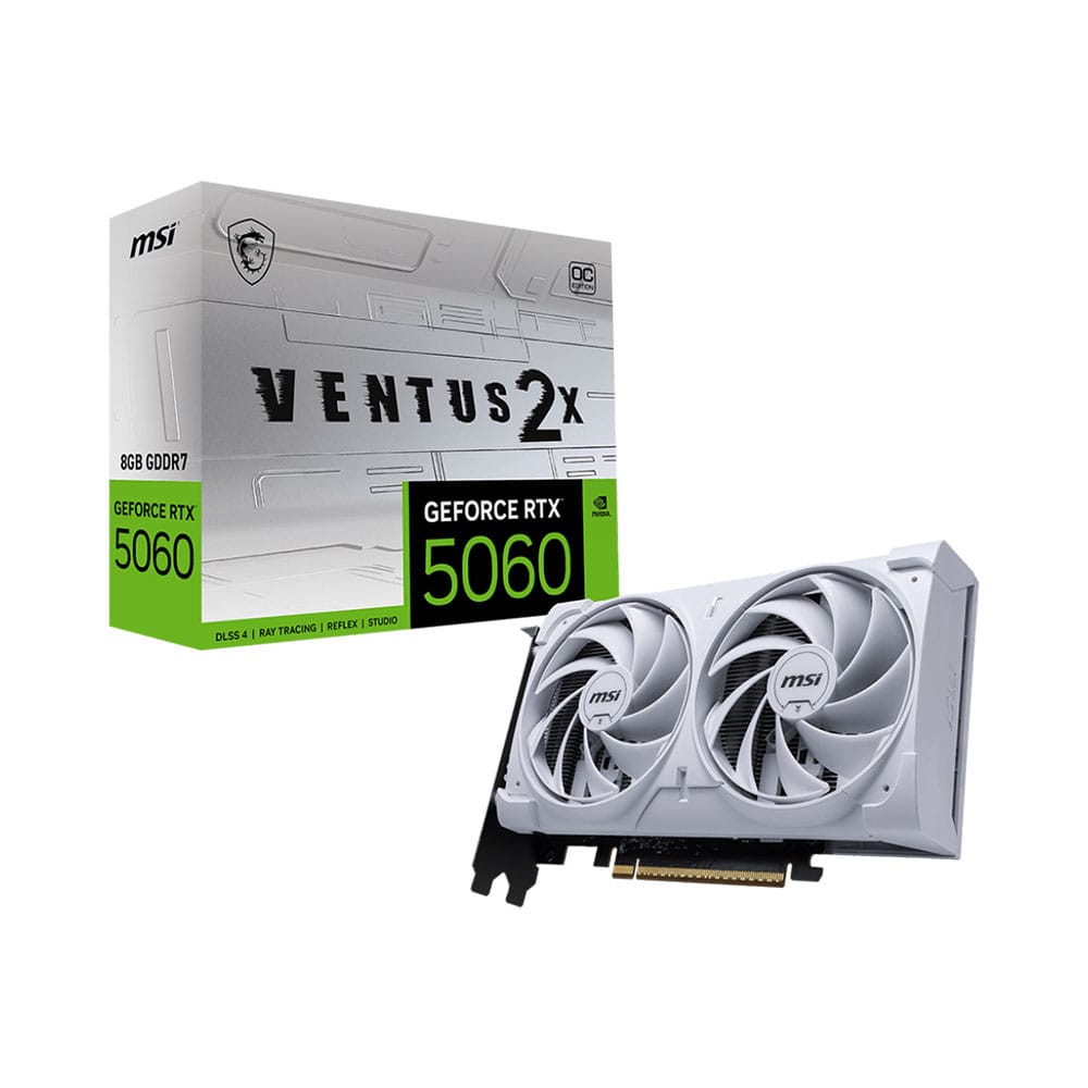 Card màn hình/ VGA MSI GeForce RTX 5060 8G VENTUS 2X OC WHITE