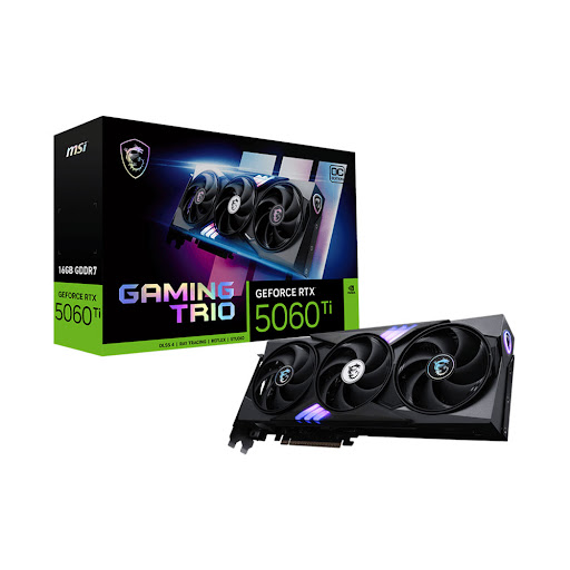 Card màn hình/ VGA MSI GeForce RTX 5060 Ti 16G GAMING TRIO OC
