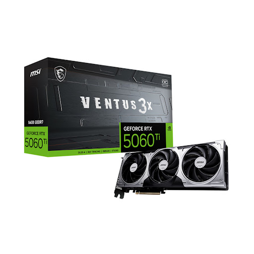 Card màn hình/ VGA MSI GeForce RTX 5060 Ti 16G VENTUS 3X OC