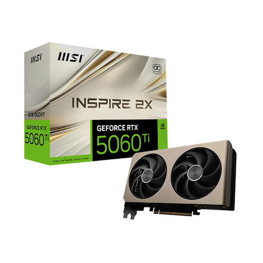 Card màn hình/ VGA MSI GeForce RTX 5060 Ti 8G INSPIRE 2X OC