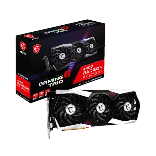Card màn hình/ VGA MSI Radeon RX 6750 XT GAMING X TRIO 12G