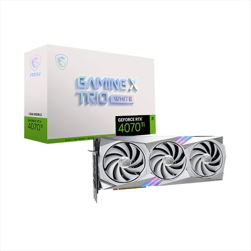 Card màn hình/ VGA MSI RTX 4070 Ti GAMING X TRIO 12G WHITE