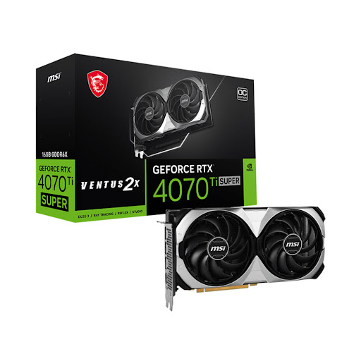 Card màn hình/ VGA MSI RTX 4070 Ti SUPER 16G VENTUS 2X OC