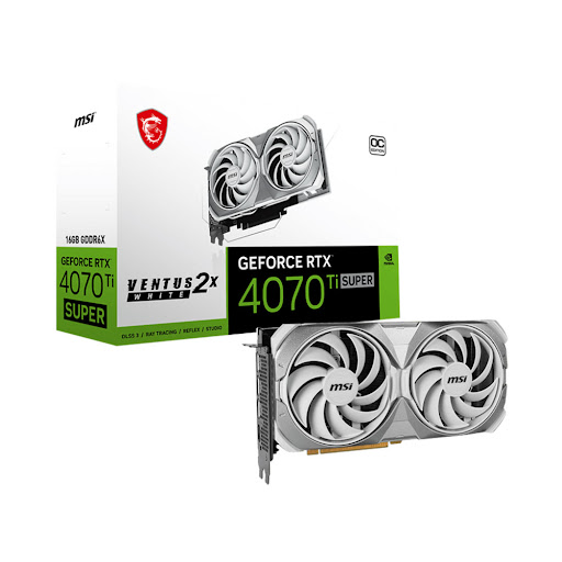 Card màn hình/ VGA MSI RTX 4070 Ti SUPER 16G VENTUS 2X WHITE OC