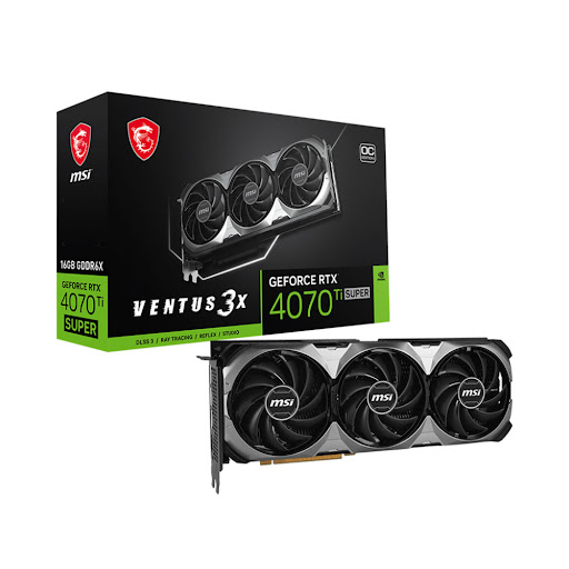 Card màn hình/ VGA MSI RTX 4070 Ti SUPER 16G VENTUS 3X OC