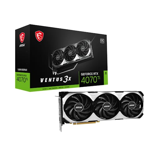 Card màn hình/ VGA MSI RTX 4070 Ti VENTUS 3X 12G OC