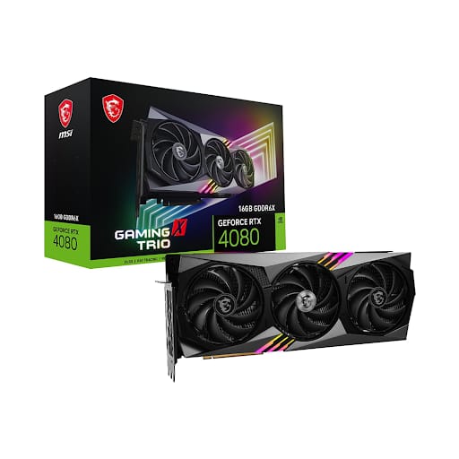 Card màn hình/ VGA MSI RTX 4080 16GB GAMING X TRIO