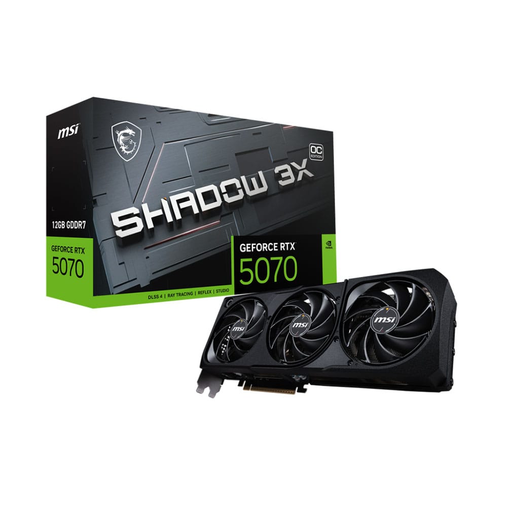 Card màn hình/ VGA MSI RTX 5070 12G SHADOW 3X OC