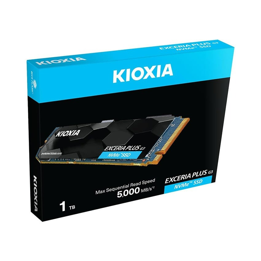 Ổ cứng SSD KIOXIA EXCERIA PLUS G3 1TB M2 NVME PCIe Gen4x4 (R5000/W3900)