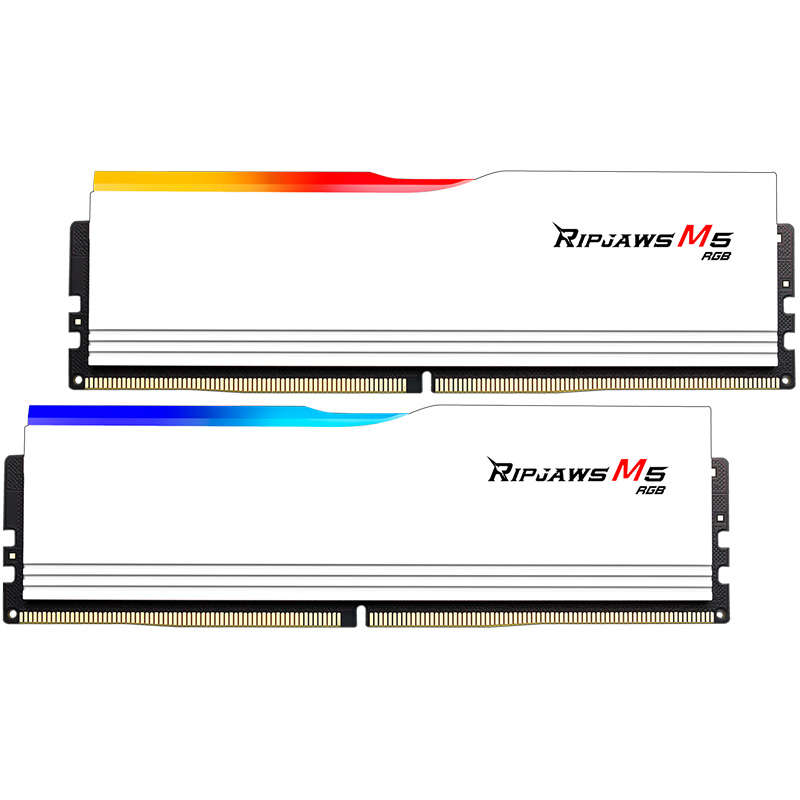 RAM GSKILL RIPJAWS M5 RGB 32GB (2X16GB) 5200MHZ DDR5 Trắng (F5-5200J4040A16GX2-RM5RW)
