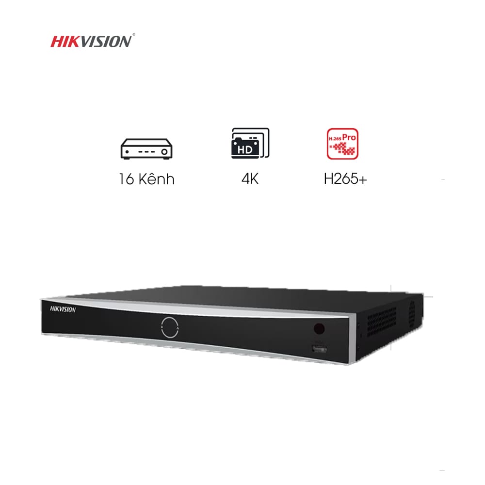 Đầu ghi hình NVR Acusense 16 kênh PoE - 2 ổ cứng Hikvision SH-NVR716-I2/16P