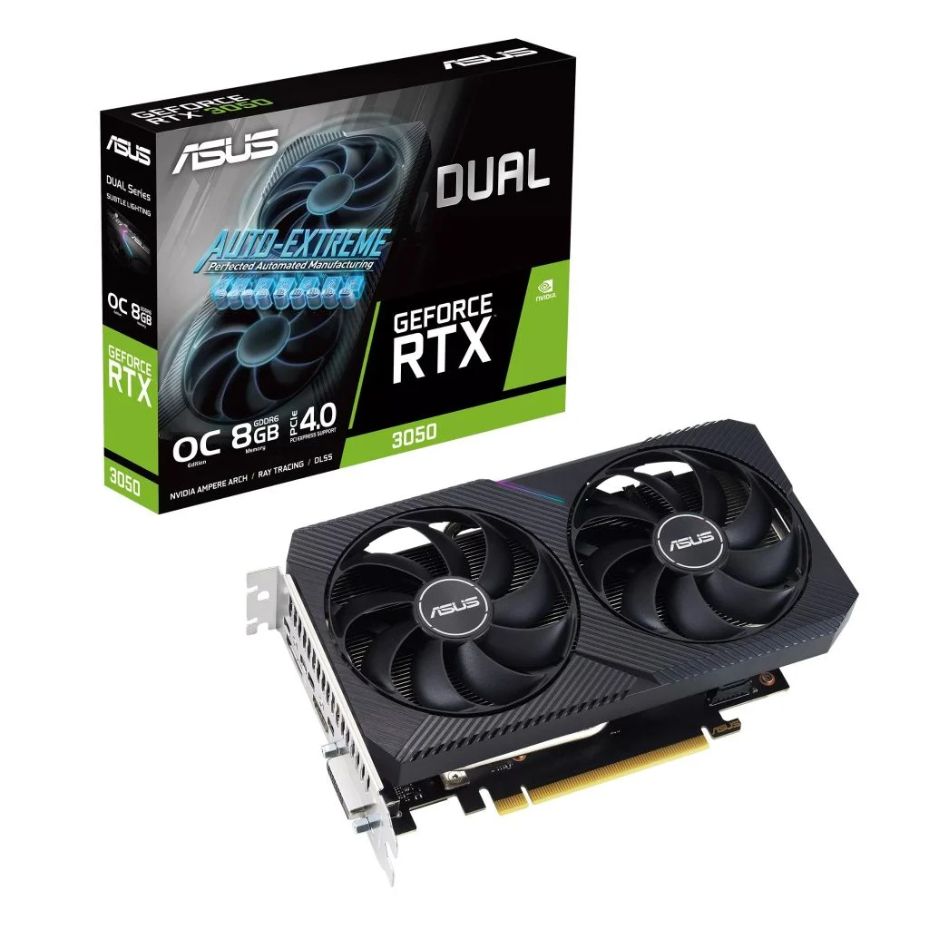 Card Màn Hình ASUS Dual GeForce RTX 3050 V2 OC Edition 8GB (DUAL-RTX3050-O8G-V2)