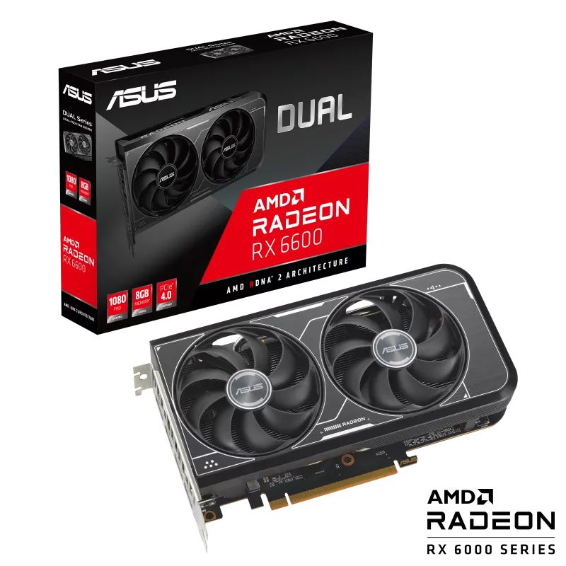 Card Màn Hình ASUS Dual Radeon RX 6600 V3 8GB GDDR6 (DUAL-RX6600-8G-V3)