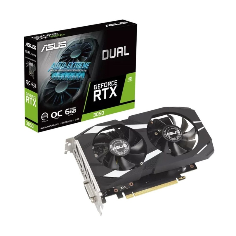 Card màn hình VGA ASUS RTX 3050 DUAL 6GB OC (ASUS-DUAL-RTX3050-O6G)