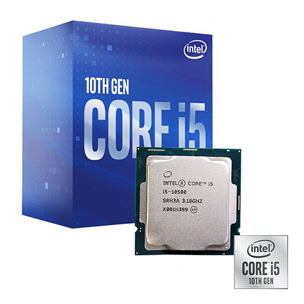 CPU Intel Core i5 10500 Tray New (3.1GHz turbo 4.5GHz, 6 nhân 12 luồng, 12MB Cache, 65W)