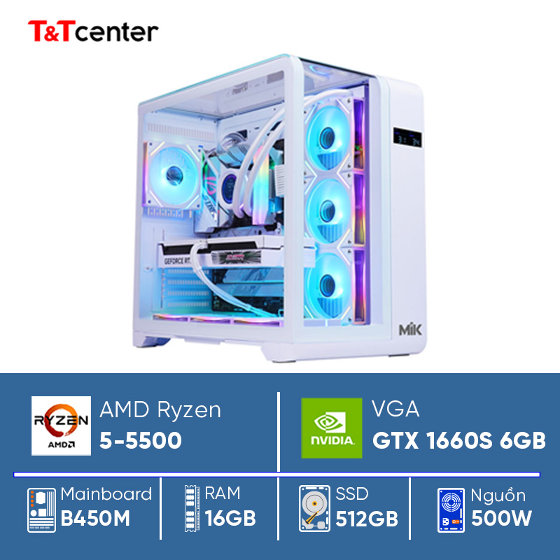 PC AMD Ryzen 5 - 5500 | 16GB 512GB GTX 1660S 6GB
