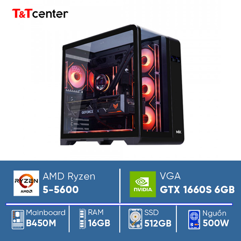 PC AMD Ryzen 5 - 5600 | 16GB 512GB GTX 1660S 6GB