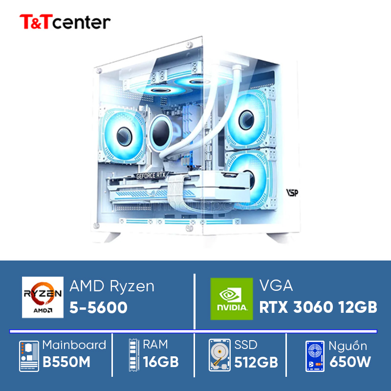 PC AMD Ryzen 5 - 5600 | 16GB 512GB RTX 3060 12GB