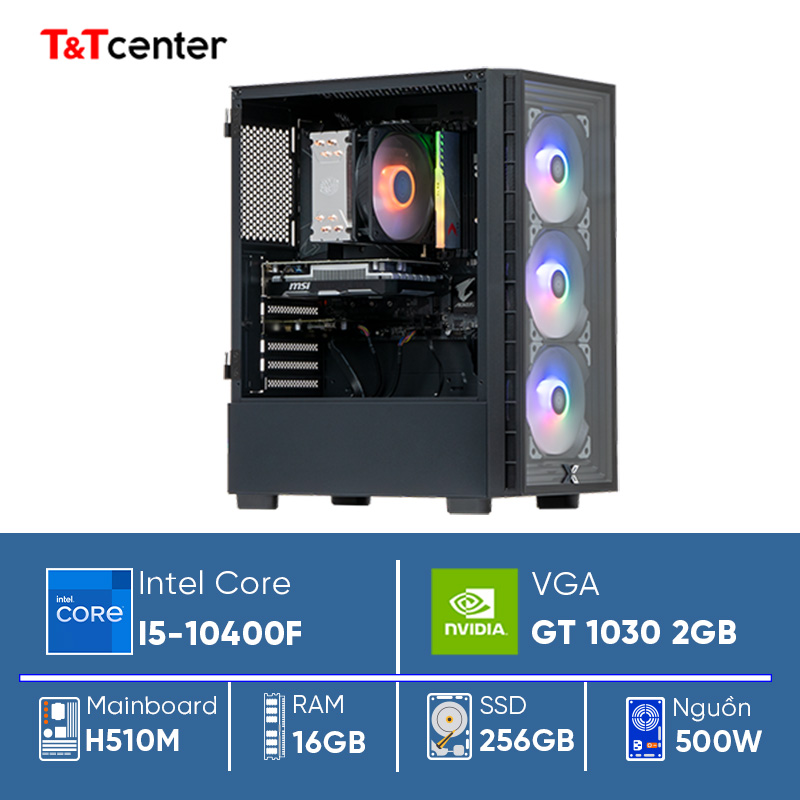 PC GAMING Core i5 10400F | 16GB 256GB GT 1030 2GB