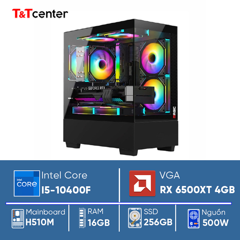 PC GAMING Core i5 10400F | 16GB 256GB RX 6500XT 4GB