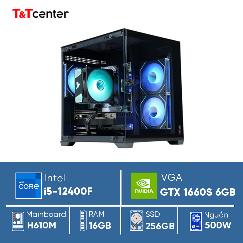 PC GAMING Core i5 12400F | 16GB 256GB GTX 1660S
