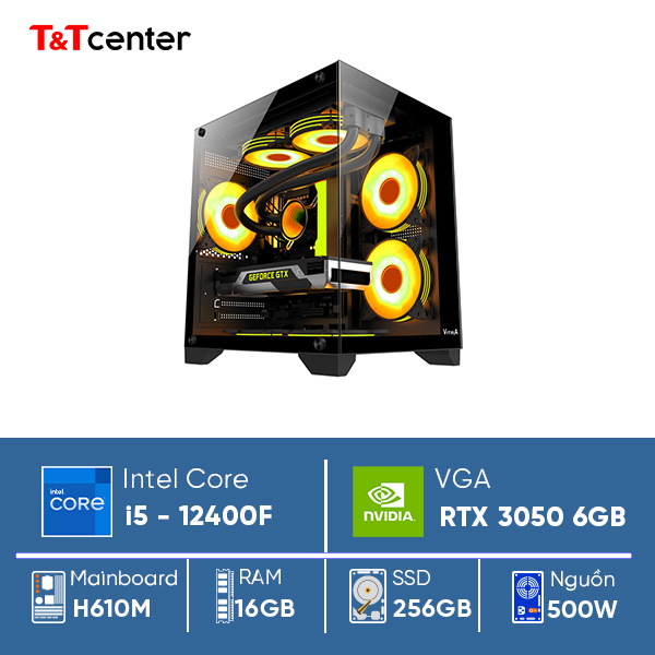 PC GAMING Core i5 12400F | 16GB 256GB RTX 3050 6GB
