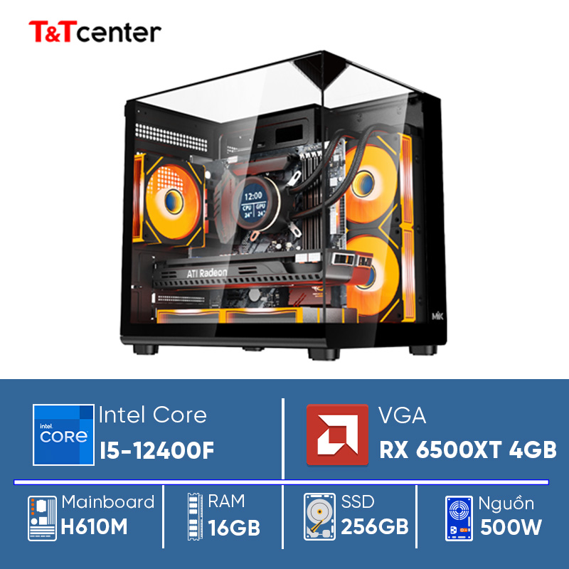 PC GAMING Core i5 12400F | 16GB 256GB RX 6500XT 4GB