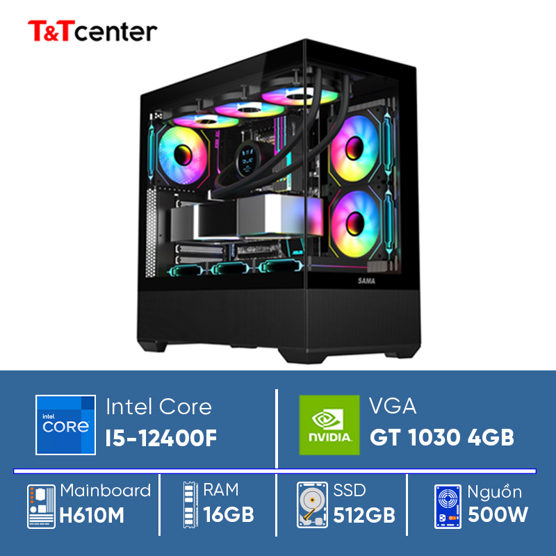 PC GAMING Core i5 12400F | 16GB 512GB GT 1030 4GB